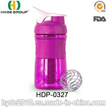 Botella de la sacudidora de la licuadora de Tritan de 500ml BPA, botella plástica modificada para requisitos particulares de la coctelera (HDP-0321)